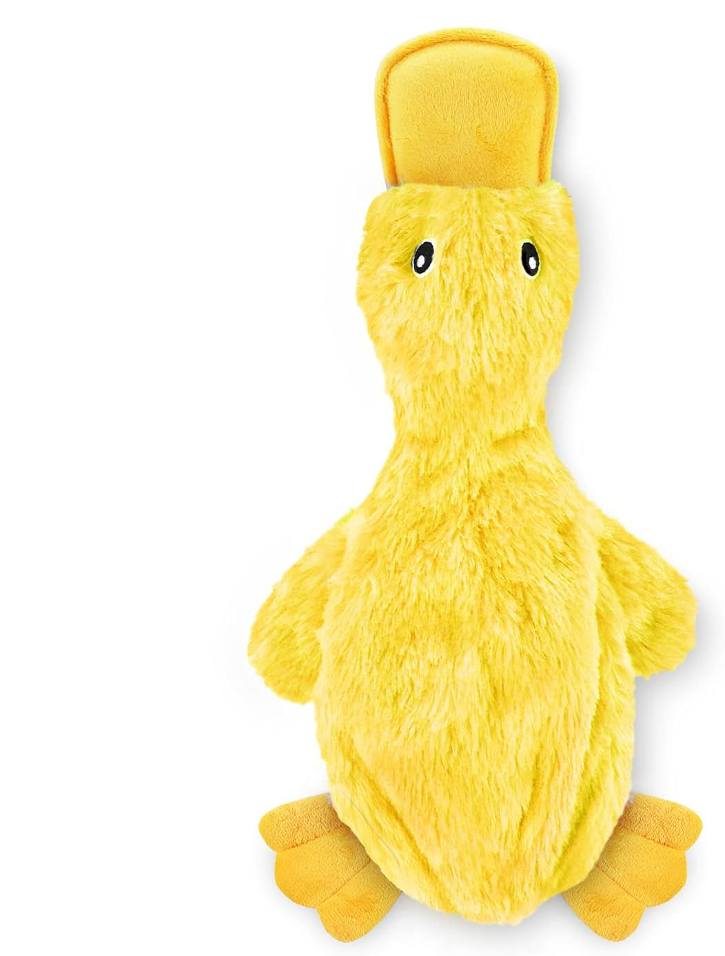 Crinkle Dog Toy – No Stuffing Duck with Squeaker for All Breeds – Soft, Durable & Mess-Free