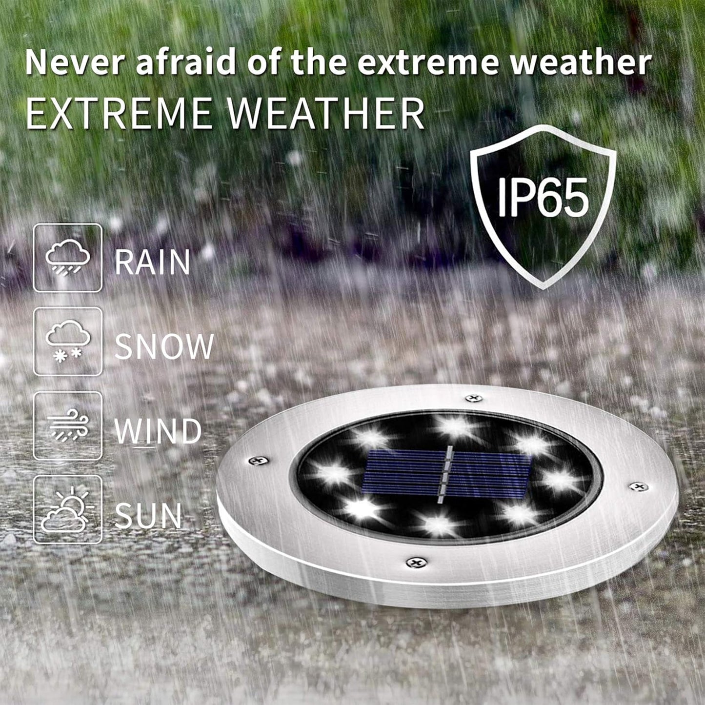 12-Pack Cold White Solar Pathway Lights – Waterproof LED Outdoor Garden & Driveway Lighting