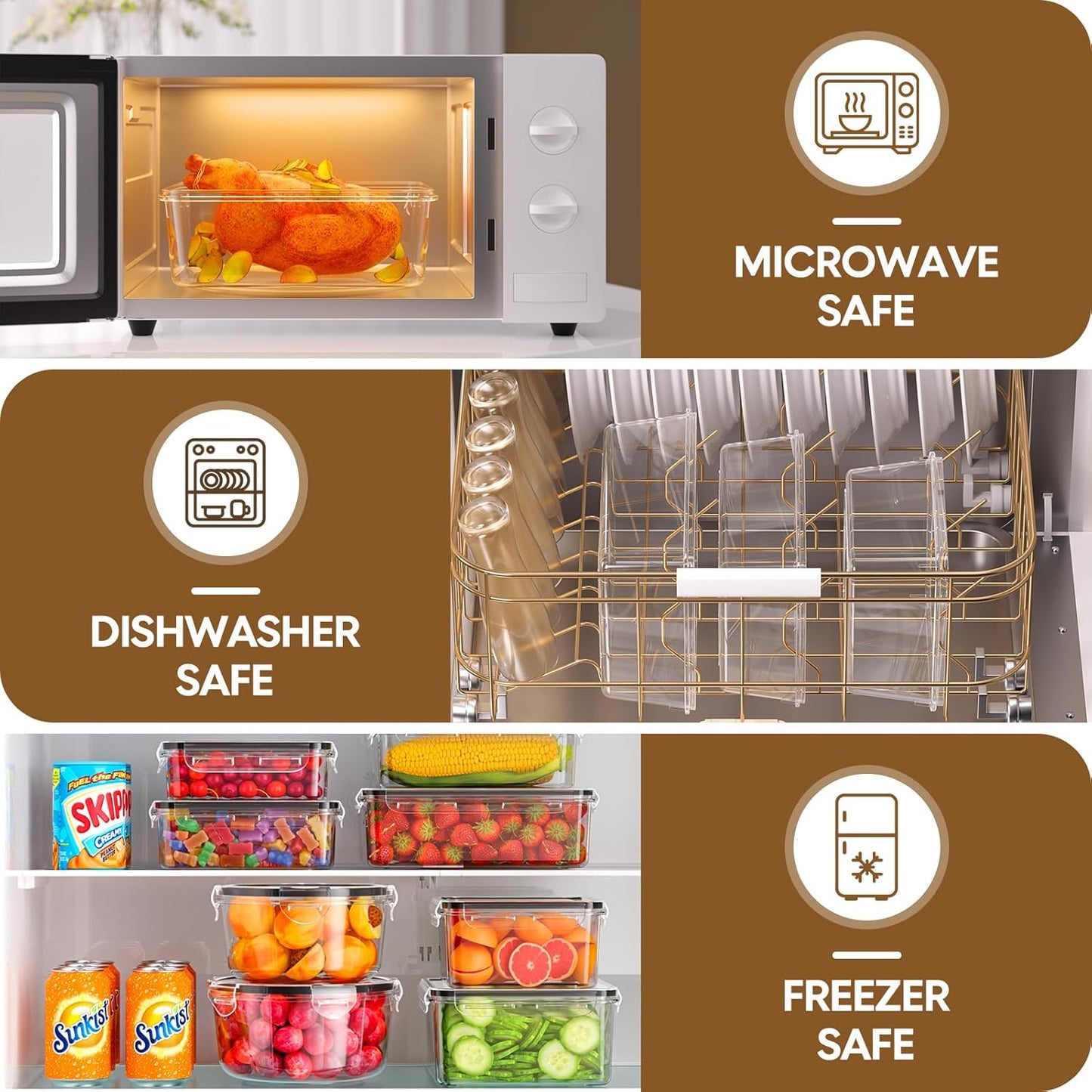 50-Piece Airtight Food Storage Containers – BPA-Free & Stackable