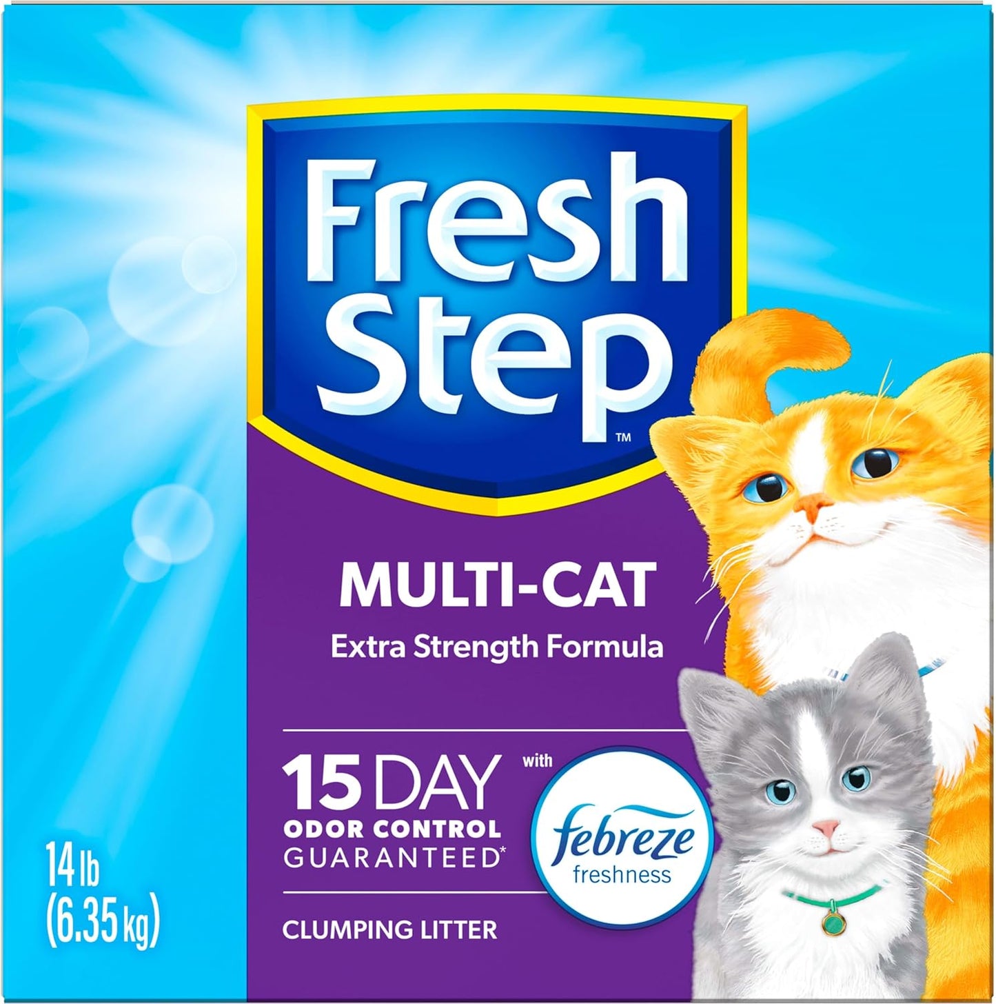 Fresh Step Clumping Cat Litter, Multi-Cat, Long Lasting
