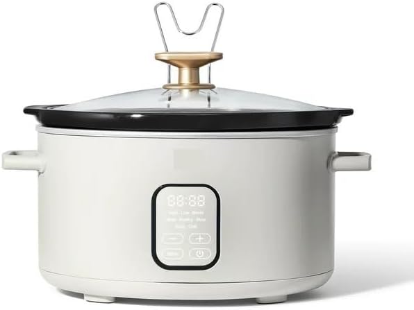 6 Quart Programmable Slow Cooker, White Icing by Drew Barrymore