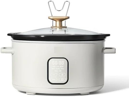 6 Quart Programmable Slow Cooker, White Icing by Drew Barrymore