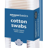 Amazon Basics Cotton Swabs – 100% Cotton, 500 Count, USA Made