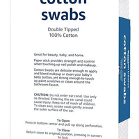 Amazon Basics Cotton Swabs – 100% Cotton, 500 Count, USA Made