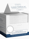 Clean Towels XL™ – 100% Biobased Disposable Face Towels (2 Pack, 100 Ct) – Made in USA