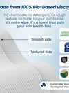 Clean Towels XL™ – 100% Biobased Disposable Face Towels (2 Pack, 100 Ct) – Made in USA