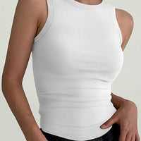 ANRABESS Women’s Ribbed Racerback Tank Top – Slim Fit Sleeveless Summer Shirt