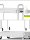 3-Tier Rolling Cart with Drawer – Mobile Storage Organizer with Wheels for Home & Office
