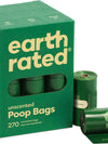 Earth Rated Dog Poop Bags – 270 Count Unscented, Leak-Proof & Eco-Friendly – Made in USA