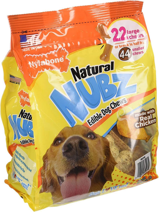 Natural Nubz Edible Dog Chews 22ct. (2.6lb Bag)(Pack of 2)
