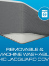 Memory Foam Bed Wedge Pillow – 7.5" Incline for Acid Reflux, Snoring & Back Pain