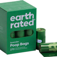 Earth Rated Dog Poop Bags – 270 Count Lavender Scented, Leak-Proof & Eco-Friendly – USA