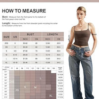 SUUKSESS Women’s Y2K Square Neck Crop Top – Adjustable Backless Cami | Made in USA