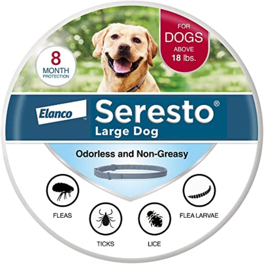 Flea & Tick Collar for Large Dogs – 8 Month Protection – Vet Recommended – USA Made