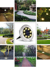 16-Pack Solar Ground Lights – Waterproof LED Outdoor Pathway Lights (Warm White)
