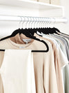 Slim Velvet Non-Slip Clothes Hangers –  (Black)