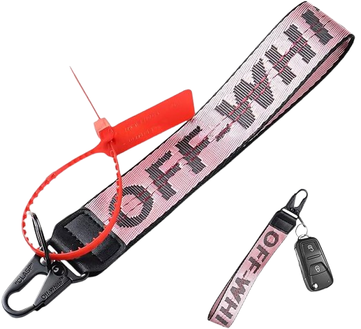 Black Keychain Lanyard for Keys and ID Badge Holder - Durable Lanyard Neck Strap