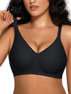 OEAK Women’s Wireless Push Up Bra – Seamless Full Coverage Comfort Bralette