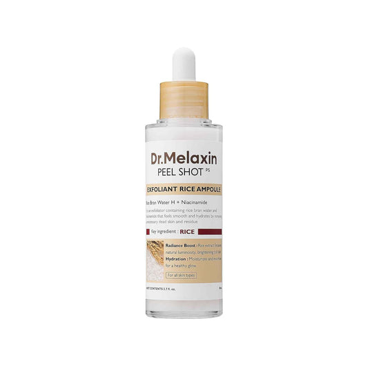 Dr. Melaxin Glow White Rice Peeling Ampoule | Face & Body Exfoliant USA