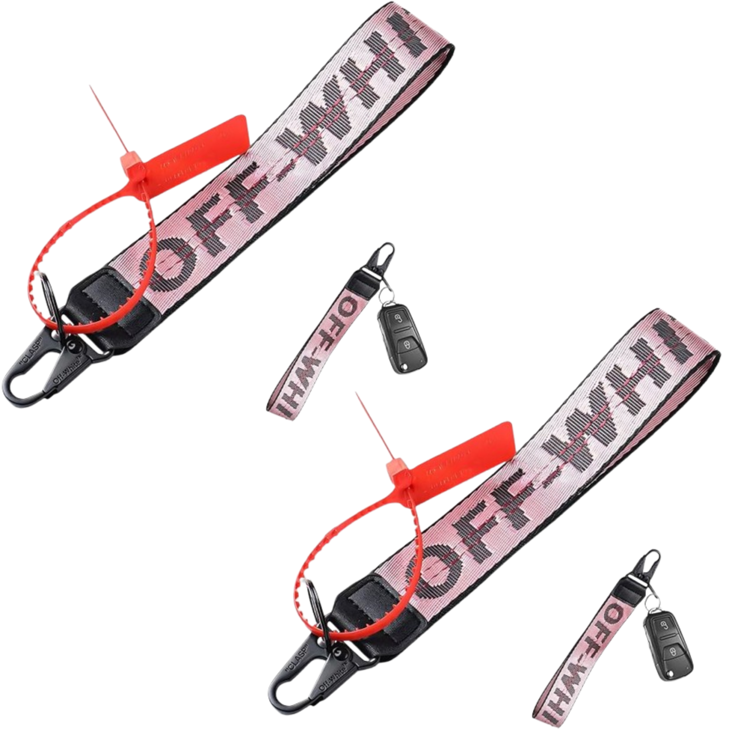 Keychain Lanyard for Keys and ID Badge Holder - Durable Lanyard Neck Strap (Pack of 2)