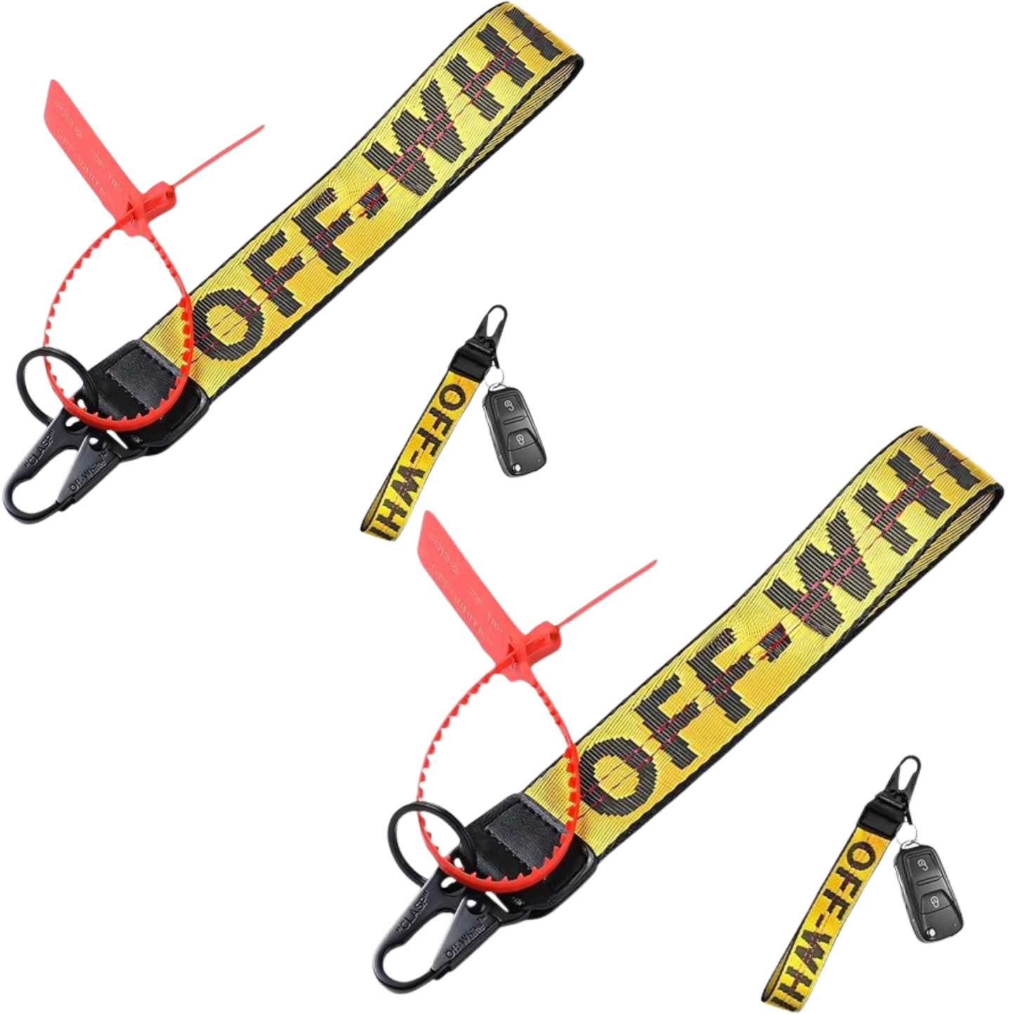 Keychain Lanyard for Keys and ID Badge Holder - Durable Lanyard Neck Strap (Pack of 2)