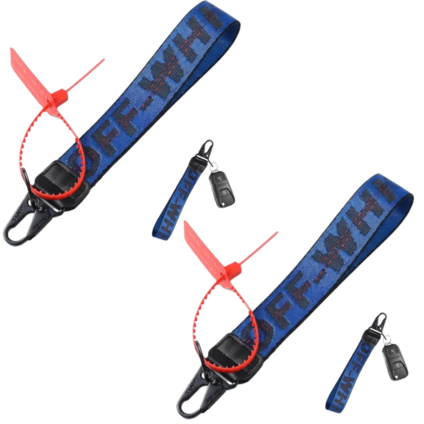 Keychain Lanyard for Keys and ID Badge Holder - Durable Lanyard Neck Strap (Pack of 2)