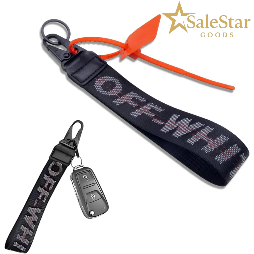 Black Keychain Lanyard for Keys and ID Badge Holder - Durable Lanyard Neck Strap