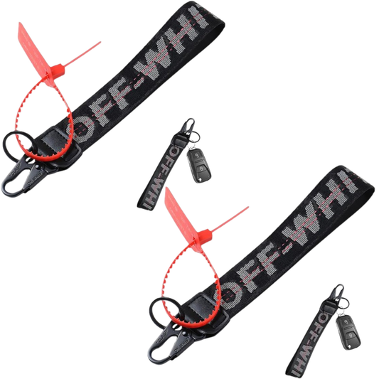 Keychain Lanyard for Keys and ID Badge Holder - Durable Lanyard Neck Strap (Pack of 2)