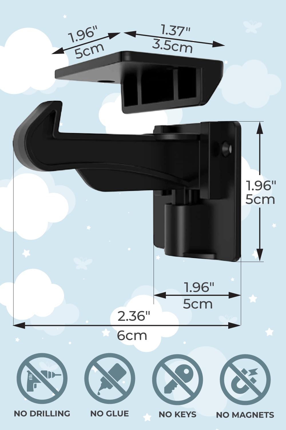 Invisible Cabinet Locks for Baby Proofing