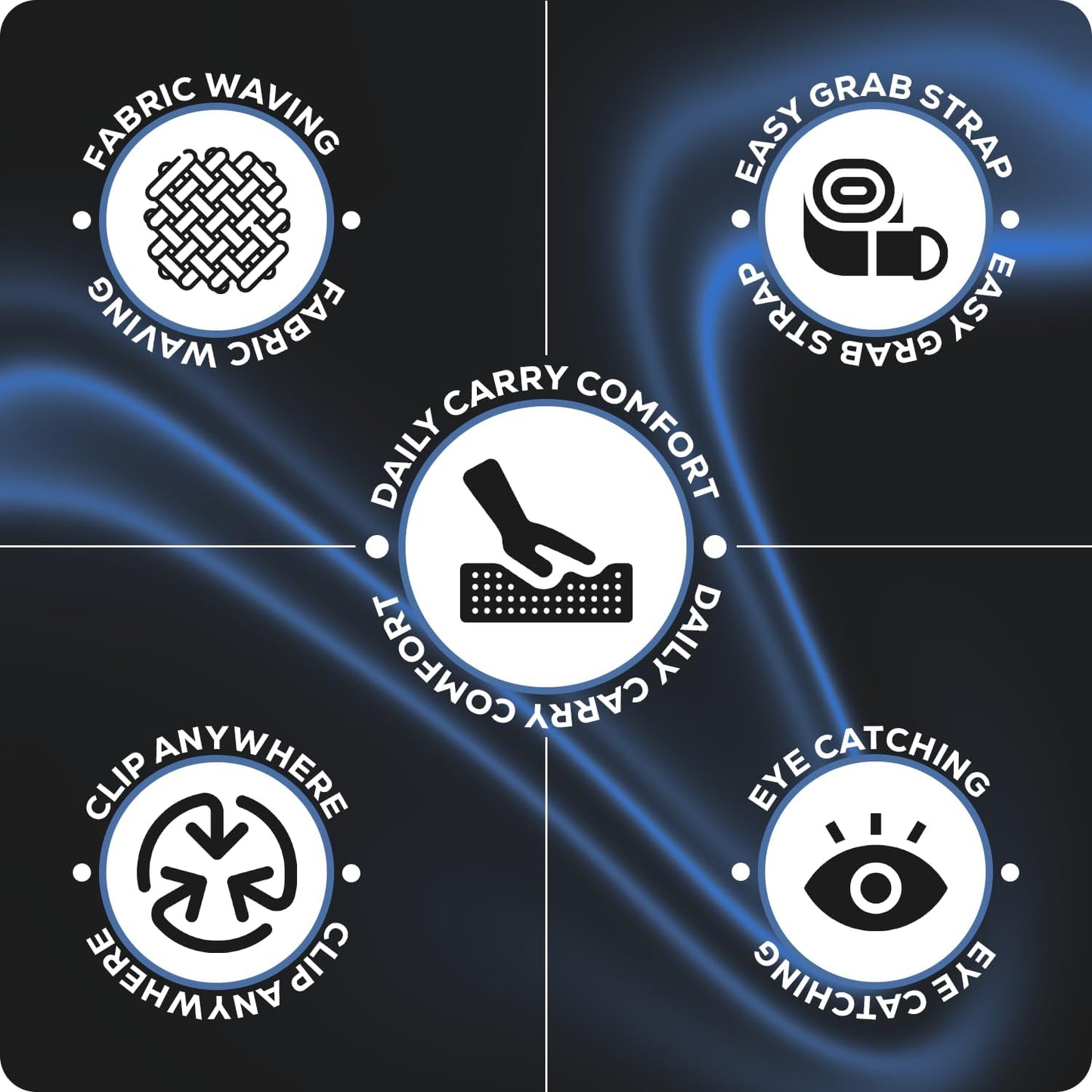 Black Keychain Lanyard for Keys and ID Badge Holder - Durable Lanyard Neck Strap