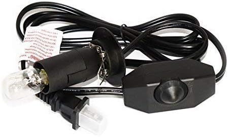 Car light bulb with holder and wiring on a white background